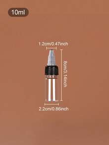 1件/2件/3件 10ml/20ml/30ml/50ml/60ml/100ml 精油可填充滴管瓶，挤压滴管瓶，透明尖头分配瓶 - 無色 - 查看 25