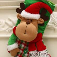 Chaussettes du Père Noël, chaussettes de Noël, sac cadeau, décorations de Noël, pendentif chaussettes pour sapin de Noël