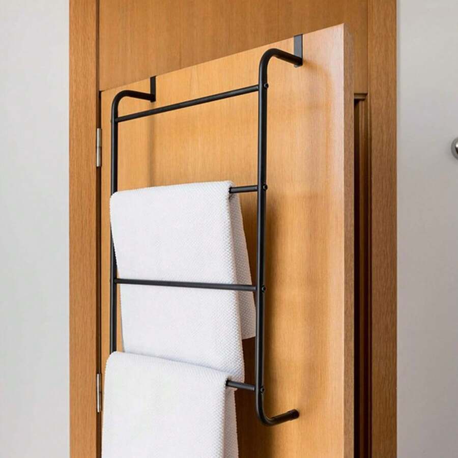 Hanging Towel Rail Modern Bathroom Towel Rack Holder With 4 Bars - Default - View 1