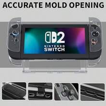 Switch2 Crystal Clear Case Switch 2 Protective Case Full Set - Protection Switch 2 For Console & Joy-Con, Switch 2 Protection Slim Cover With Scratch-Resistant & Anti-Fingerprint Coating