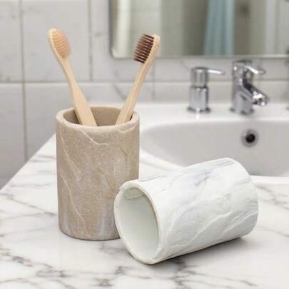 1 chiếc cốc nhà tắm giả vỏ cây sang trọng phong cách Châu Âu, thích hợp cho phòng khách sạn, phòng tắm gia đình