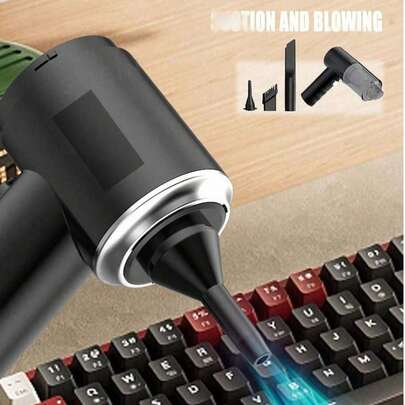 Máy hút bụi cầm tay không dây cho xe hơi Máy thổi cầm tay không dây Máy hút bụi mini cho gia đình và xe hơi Lực hút siêu mạnh có thể được sử dụng để làm sạch các khe hở trong nội thất xe hơi tại nhà