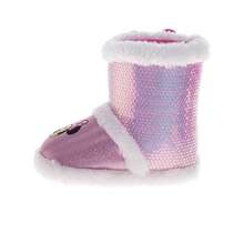 Disney Girls' Booties Warm, Fluffy, And Fun House Slippers (Toddler / Little Kid) - Hồng - Xem 3