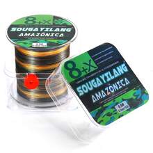 SOUGAYILANG 8股PE编织钓线，300米/328码，多色，耐用钓线。强韧耐用的8股编织钓线，300米/328码，拉力15-120磅，迷彩图案，耐用聚乙烯材质，适用于主线和海水垂钓。 - 彩色 - 查看 33