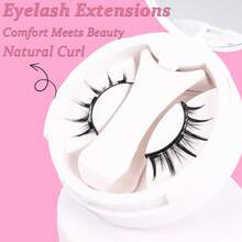 1 Pair Natural Magnetic Eyelashes With Applicator, Reusable, Waterproof, No Glue Needed, Suitable For Sensitive Eyes, Cartoon Style - Spiky Manga Lashes - View 4