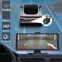 BDQ 10.26" Wireless Apple Carplay Touchscreen 2.5K +1080P Dash Cam, Portable Car Stereo GPS Navigation, Car Audio With Android Auto,Bluetooth, Airplay, Mirror Link, 64GB TF Card For All Vehicles