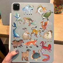 50 件山海经贴纸 剪贴簿、日记本、笔记本电脑、保险杠、滑板、水瓶、电脑、手机、卡通、安全帽、汽车贴纸和贴花 - 彩色 - 查看 8