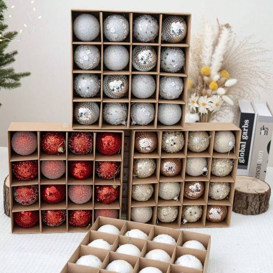 Christmas Balls, Christmas Tree Decorations, A Variety Of Creative And Fashionable Christmas Home Accessories, Foam Hand-Made Christmas Balls Home Decor Christmas Decorations Room Decor Winter