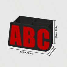 3D Printed Custom Name Pen Holder - Personalized Engraved Office Desk Gift - Multicolor - View 10