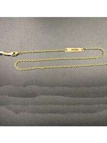 1pc Personalized Custom Name Glasses Chain, Custom Gold Name Tag Glasses Chain Accessories,Dainty Sunglasses Chain, Bohemian Face Mask Chain,Gold Chain Jewelry Valentine's Day Gifts Christmas Gifts - Multicolor - View 5