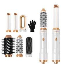 UKLISS Multi-Function 6-In-1 Hair Dryer Brush - 60,000 RPM Air Styler For Smooth And Volumized Hair, Lightweight Hair Dryer And Straightener For Women, Removable Attachment Head, Perfect For Home And Travel Styling, Great Holiday Gift - قابس اتحاد أوروبي نوع C (220 إلى 240 فولت) - مشاهدة 3