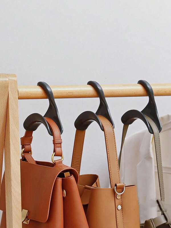 6/3/1pc Handbag Hooks, Closet Organizer Hangers, Storage Rack For Handbags, Backpacks, Hats And Scarves