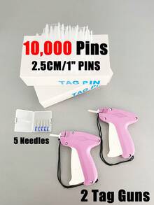 1 Set Tagging Gun Kit-1 Tagging Gun For Clothing,5 Price Tag Gun Needles,2240 Tag Pins.Price Tag Attacher Gun For Garment And Retail,DIY Apparel Tagging For Garment Price Tags