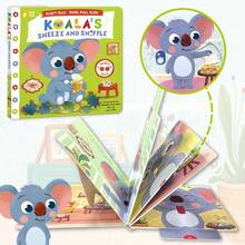 beartale 1 套推拉滑梯儿童活动书籍《儿童习惯伙伴》——洗脸乐趣，一只可爱的猫教孩子们何时以及如何清洁面部，生动的插图忙碌的书益智玩具，儿童玩具，儿童派对礼物，教具，女孩玩具，男孩玩具，蒙特梭利玩具，学校，文具用品，学校用品，游戏，儿童生日礼物，毕业礼物 - 彩色 - 查看 10