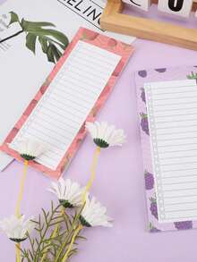 50 Sheets/Notepad Magnetic Memo Pad For Refrigerator - Multicolor - View 3