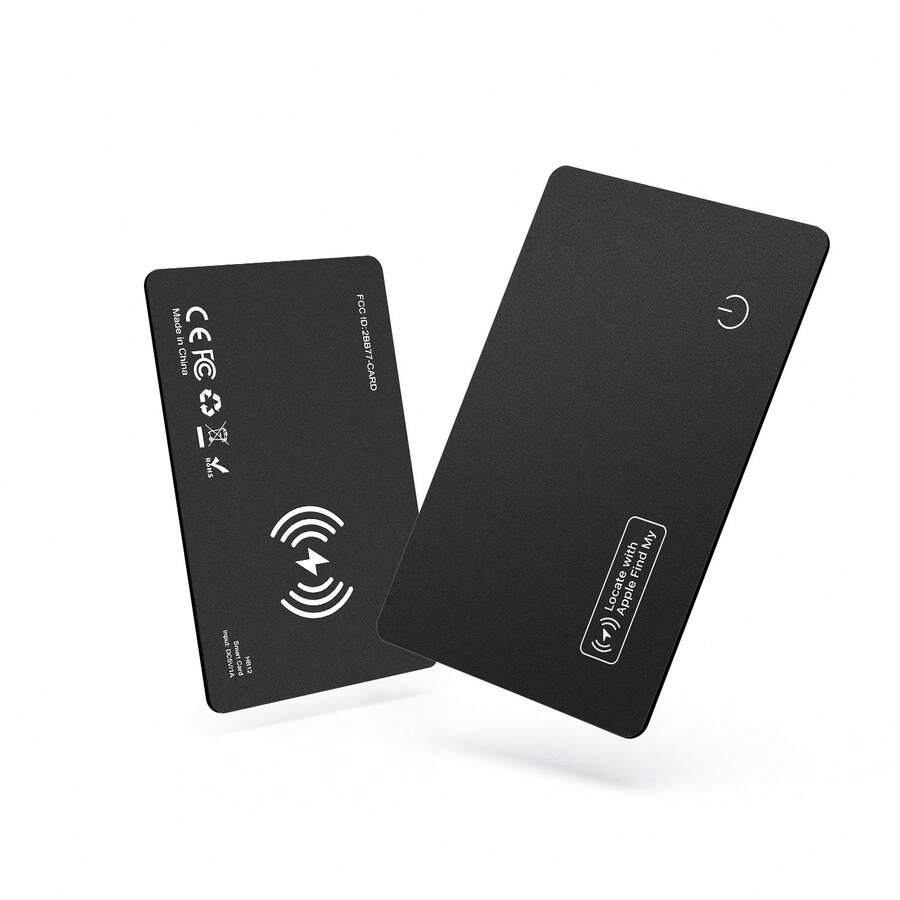 1 Pack New Smart Wallet Tracker Card, Ultra-Thin Bluetooth Tracker, Supports Wireless Charging (Wireless Charger Not Included), Compatible With Apple Find My, IP68 Waterproof, Can Be Used To Track Wallets, Luggage Tags, Phones, Passports And Other Items.