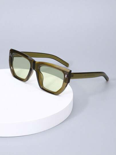 1 副男女通用厚框休闲时尚眼镜，适合旅行、个性化摄影、图像修改