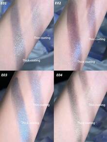 Uhue 1 块单色眼影 E04，珠光质地，防水防汗，干湿两用，不飞粉，便携，可用于提亮眼睑中央/提亮内眼角/打造柔和眼线，3 克/0.1 盎司 - E02 - 查看 8