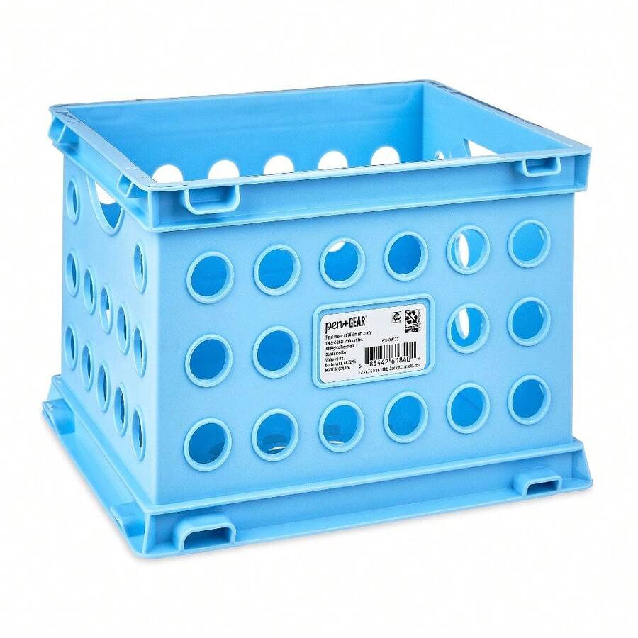 Hot - Mini Crate, Modular Desktop Storage Box, Sky Blue, 1-Pack - HOME ...
