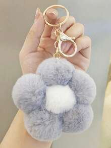 1pc Cute Creative Flower Fashionable Bag Mobile Phone Key Rings Daily Use Commuting And Dating Fashionable For Men And Women Gift Decor Present Valentines Car Women Key Chain Charms Cute Keychain School Supplies Teacher Gifts Back To School Teacher - Multicolor - View 10