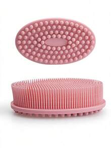 1pc Silicone Body Scrub, Exfoliating Body Scrub, Suitable For Shower, Rich Lather, Long-Lasting And Durable, Soft Body Scrub, Suitable For Shower And Bath Skincare Routine. - Multicolor - View 7