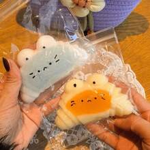 1pc Cute Squishable Cat Stress Relief Toy, Soft Squishy Squeeze Toy, Suitable For Party, Birthday, Christmas Gift, Comes With 1pc Dust Bag - Multicolor - View 2