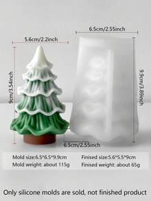 圣诞松树硅胶模具，3D立体造型，适用于手工蜡烛制作，设计精巧，易于拆卸和清洗，适合蜡烛批量生产，兼容石膏雕塑和创意绘画，是DIY爱好者的灵感来源，也是手工和艺术课程的理想教学工具，激发无限的想象力和创造力，可用于装饰花园、水族箱、家庭办公室、卧室、玄关等。这款硅胶模具易于拆卸和清洗，是家居装饰、圣诞装饰、房间装饰和圣诞礼物的理想之选。 - 白色 - 查看 11