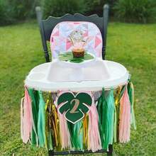 Sage-Green Pink-Gold Party-Decorations Tassel Garland - 20pcs Bachelorette Engagement Baby Bridal Shower Tassels Streamers Rustic Wedding Jungle Birthday Party Spring Decor -236620 - 鼠尾草綠粉紅色金色 - 查看 7