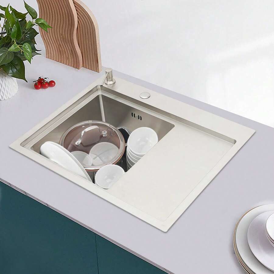 YUNRUX Kitchen Sinks - Silver - View 1