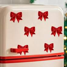 Autocolante de perete DIY - Autocolante cu funde roșii și albastre, Decor de perete autoadeziv, Autocolante pentru uși, Autocolante pentru frigider, Autocolante pentru ferestre, Material vinil, Ușor de aplicat și îndepărtat, Adeziv durabil, Acoperire fără efort a petelor, Transformare cu cost redus, Margini de lungă durată, Non-onded, Decor estetic pentru casă