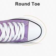 Haifago Low Top Lace Up Casual Canvas Sneakers For Women, Comfortable Lightweight Classic Fashion Sneakers Popular 2025,Tennis Shoes,Suitable For Daily Wear, Indoor, Outdoor, Work,Women Shoes - Màu tím - Xem 5