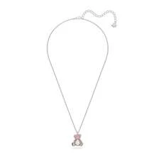Swarovski 施华洛世奇泰迪熊可爱浪漫粉色泰迪熊项链女士锁骨链项链女友礼物圣诞礼物情人节礼物七夕节礼物生日礼物 - 粉色 - 查看 5