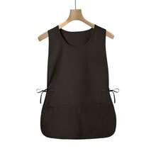 4 件男女通用无袖围裙，带 2 个口袋，防水防污，适用于厨房、家庭清洁、居家、沙龙、烹饪、烘焙 - 彩色 - 查看 14