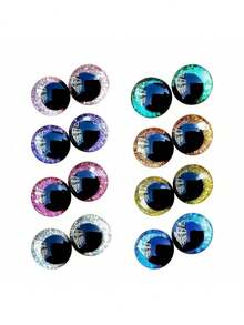 16pcs 14mm 3d Sparkling Safety Eyeballs, Diy Eyes For Crochet, With Bowl Washers, Moon Crochet Amigurumi Eyeballs, For Crochet Animal Craft Eyeballs, Plush Crochet Eyeballs For Craft Halloween Decorations - Multicolor - View 14