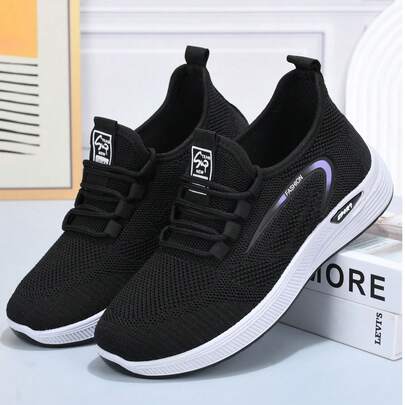 Zapatillas cómodas con suela blanda y antideslizante para mujer, zapatos deportivos ligeros, zapatos casuales versátiles para primavera/otoño, adecuados para conducir