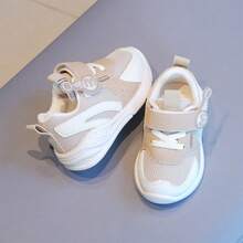 Zapatos para bebés y niños pequeños, suelas suaves para primavera y otoño para niños y niñas, zapatos deportivos antideslizantes para niños, zapatos de malla para bebés,Se puede combinar con disfraz navidad - Caqui - Ver 4