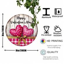 Delight Your Loved Ones This Valentine's Day With This 8x8 Vintage Aluminum Sign, Great For Both Indoor And Outdoor Home Decor. - Nhiều màu - Xem 4