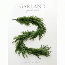 1pc Norfolk Pine Garland - Realistic Artificial Pine Straw Evergreen Garlands For Christmas Decor, Seasonal Wreath, Holiday, Indoor Outdoor Home Decor, Thanksgiving, Harvest, Fireplace, Patio Fence, Front Door, Window Hanging Christmas Decorations Room Decor Winter Christmas Decorations Home Christmas Gifts Christmas Decor - Green - View 3