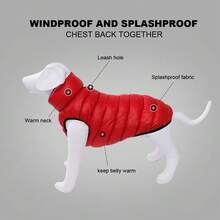 Reversible Dog Coat For Autumn/Winter, Warm Outerwear For Medium-Large Dogs - Multicolor - View 4
