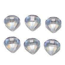 10 件/包 20 毫米扇形降落伞水晶玻璃珠，电镀颜色，DIY 珠宝配件，适用于项链、耳环、吊坠、手机壳、汽车装饰 - 20mm貝殼 - 查看 39