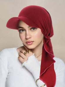 A New Multi-Color Casual And Fashionable Baseball Cap, A Curved Cap, And A Muslim Headscarf Cap - A - View 10