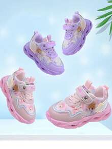 2025秋冬新款美式女童夜光运动鞋，休闲时尚儿童LED发光跑步鞋