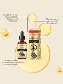 Dầu dưỡng tóc Castor Oil 50ml, giàu dưỡng chất, giúp tóc chắc khỏe, cải thiện tình trạng tóc khô và xơ rối, tăng độ mượt và bóng, giảm xơ rối, thúc đẩy sức khỏe da đầu và sự phát triển của tóc. - Dầu dưỡng tóc thầu dầu - Xem 8