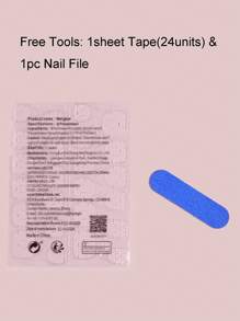 VV MEI JIA ER 24Pcs Halloween Nails Medium Long Almond Acrylic Nail Suppliers Spooky Fake Nails With Halloween Themed Designed Press On Nails, Black French Tip Nails (Ghosts, Pumpkin Witches, Vampires, Blood, Cobwebs) + 1Pc Jelly Gel + 1Pc Nail File Nail Supplies Nails - Multicolor - View 6