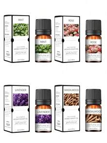 10mL Aromatherapy Essential Oils Gift Set - Relaxation Variety Pack (Lavender/Peppermint/Rose/Sandalwood) - Premium Grade Oils For Diffusers, Humidifiers, Candle Making, Aromatherapy & Home Fragrance - Multicolor - View 14