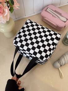 Sac à déjeuner portable, sac isotherme étanche, boîte à lunch Bento, sac d'isolation pour le dîner. Sac à lunch épais mignon pour étudiants, imprimé léopard rose, petit motif floral. Boîte à lunch pour femmes, école