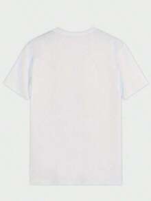 Jean-Michel Basquiat Love Couple Casual PrintComfortable And VersatileLetter Pattern Pure Cotton 180g Printed T-Shirtgraphic Tees Men Shirts Streetwear White Shirt Black Shirt - 白色 - 查看 2