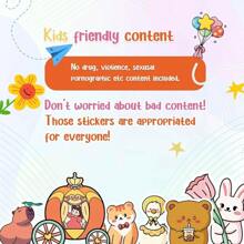 100PC Cute Stickers For Kids, Animal Large Stickers For Kids Waterproof Dishwasher  Stickers Packs Vinyl Assorted Sticker Bulk For Girls, Boys, Teens
