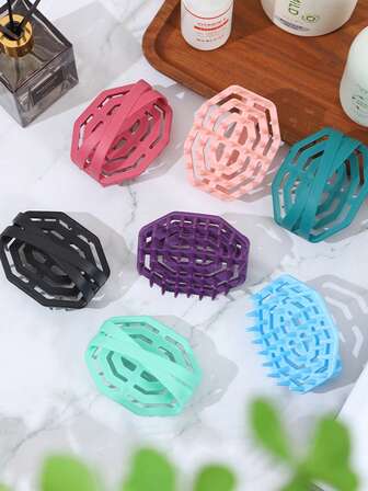 1 件便携式硅胶头皮按摩刷，适用于家庭浴室洗头和清洁