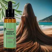 MELAO Organics Rosemary Hair Oil, Split Ends & Dry Scalp Treatment - Hair Essential Oils For Strengthening, Soothing, Moisturizing & Encouraging Longer, Healthier Hair